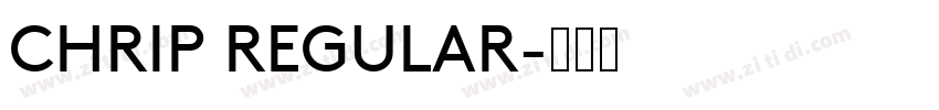 CHRIP REGULAR字体转换